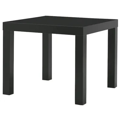 LACK Side table, black 55x55 cm, 00352988
