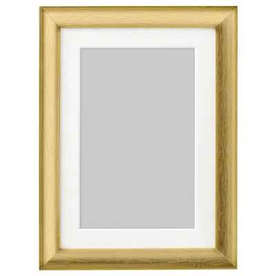 SILVERHOJDEN frame, gold-colour 13x18 cm, 00370398