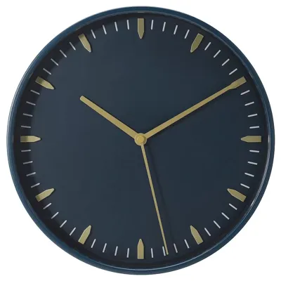 SKARIG wall clock, blue, 26 cm, 80540858