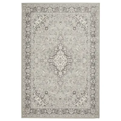 VEDBAK Rug, low pile, light grey, 133x195 cm, 00528898