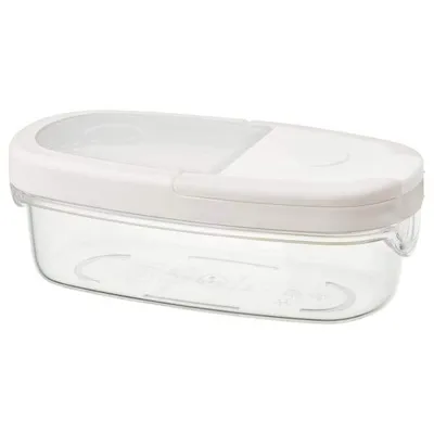 IKEA 365+ Dry food jar with lid, transparent/white 0.3 l, 10134018