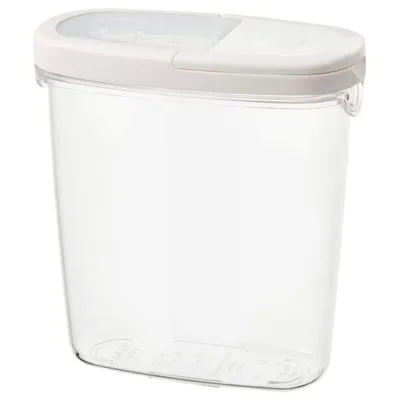 IKEA 365+ dry food jar with lid, 1.3 L transparent/white, 10134023