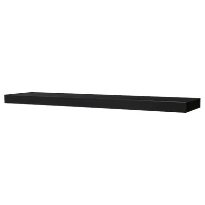 LACK Wall shelf, black-brown 190x26 cm, 10186192