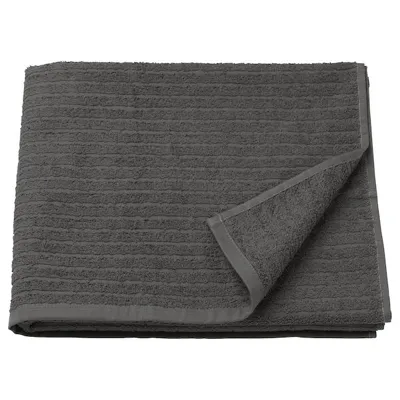 VAGSJON bath towel, dark grey, 70x140 cm, 10353609