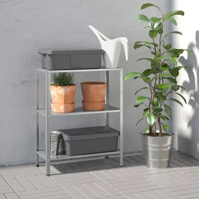 HYLLIS shelving unit, in/outdoor, 60x27x74 cm, 10428327