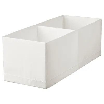 STUK Box with compartments, white 20x51x18 cm, 10474437