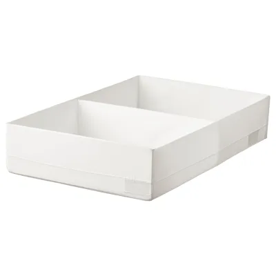 STUK Box with compartments, white, 34x51x10 cm, 10474442