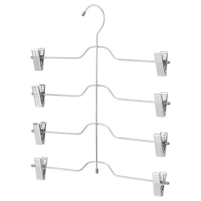 VAJSING Trouser/skirt hanger with 4 tiers, chrome-plated, 10487166