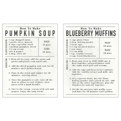 PJATTERYD Picture, favourite recipes , 30x40 cm, 10518083
