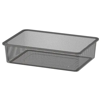 TROFAST Mesh storage box, dark grey, 42x30x10 cm, 10518455