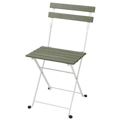 TARNO Chair, outdoor, foldable white/green, 10530947