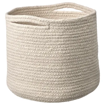 TJABBIG Basket, natural, 25x23 cm, 10532569