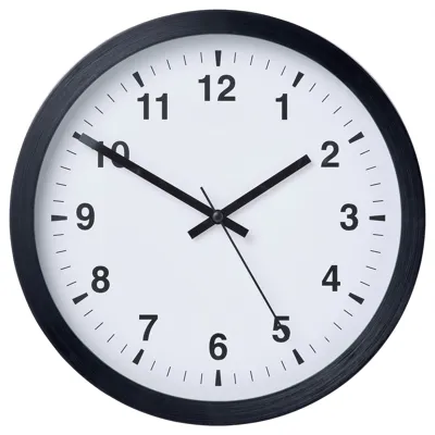 TJALLA wall clock, black, 28 cm, 10540885