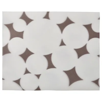 VARKLYNNE place mat, patterned black/white, 36x29 cm, 10560859
