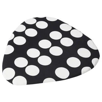 KYRRE stool cover, black/white, 10516908