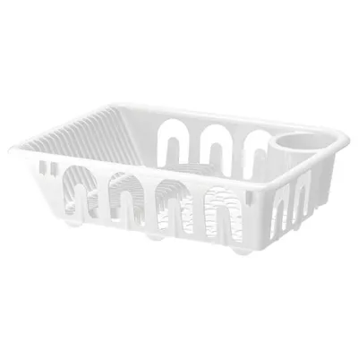 FLUNDRA Dish drainer, white, 20176951