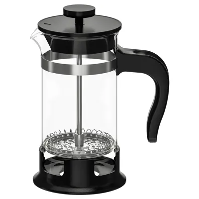 UPPHETTA Coffee/tea maker, glass/stainless steel, 0.4 l, 20297849