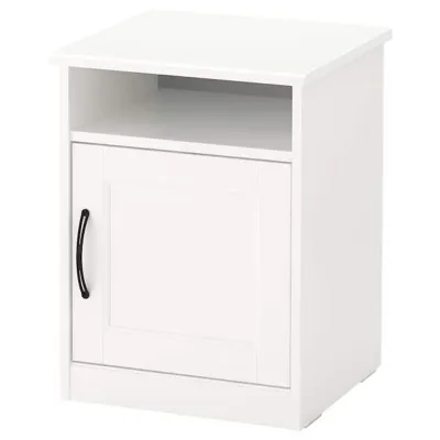 SONGESAND Bedside table, white 42x40 cm, 20367446