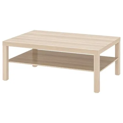 LACK coffee table 118x78 cm, white stained oak effect, 20431536