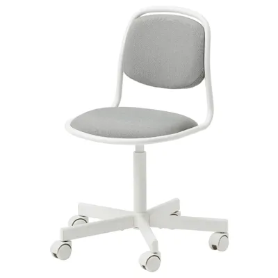 ORFJALL children's desk chair, white/Vissle light, 20501888