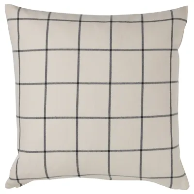 SPIKKLUBBA Cushion cover, off-white/black, 50x50 cm, 20526105