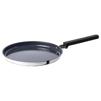 MIDDAGSMAT crepe-/pancake pan, non-stick coating/stainless steel, 24 cm, 20545222