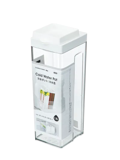 Cold Drink Water Pitcher, White, 1.1L 4589767239060