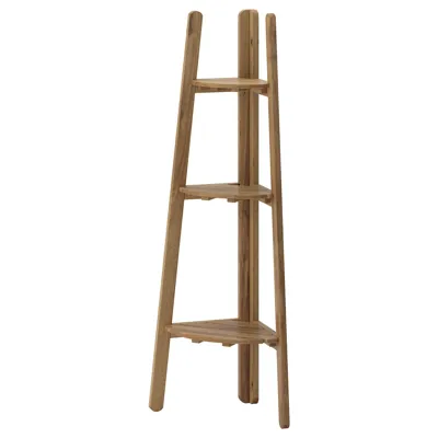 ASKHOLMEN Plant stand, light brown stained, 30258668