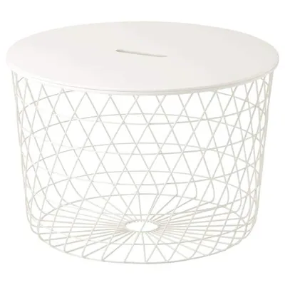 KVISTBRO Storage table, white 61 cm, 30322240