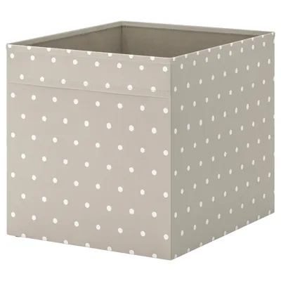DRONA Box, beige/dotted 33x38x33 cm, 30382390