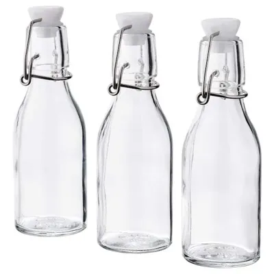 KORKEN Bottle with stopper, clear glass 15 cl, 30476336