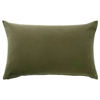 SANELA cushion cover, olive-green, 40x65 cm, 30479194