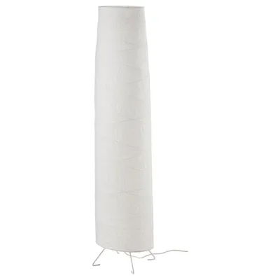 VICKLEBY Floor lamp, white/handmade 136 cm, 30484483