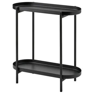OLIVBLAD Plant stand, in/outdoor black 56 cm, 30486651