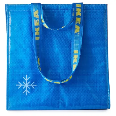 FRAKTA Cool bag, blue, 38x40 cm, 30448070