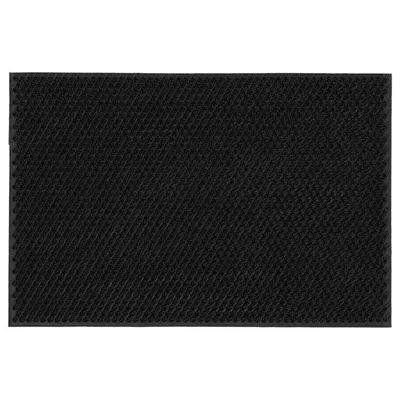 NELLEMOSE Door mat, in/outdoor, dark grey, 40x60 cm, 30506036