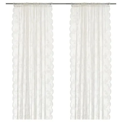 ALVINE SPETS Net curtains, 1 pair, off-white 145x250 cm, 40171863