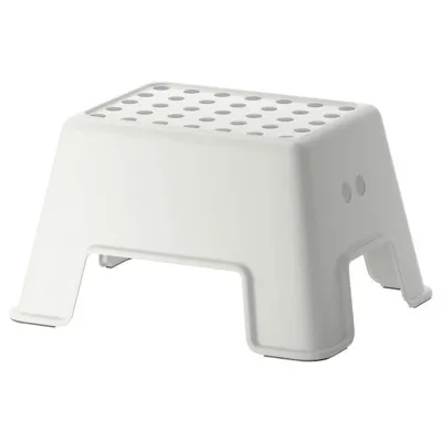 BOLMEN step stool, white, 50574430