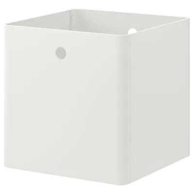 KUGGIS storage box, white, 30x30x30 cm, 40394948