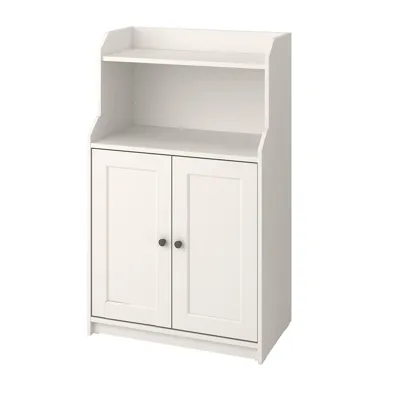 HAUGA Cabinet with 2 doors, white 70x116 cm, 40415074