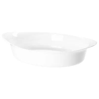 LATTVIKTIG oven dish 30x19 cm white, 40452108