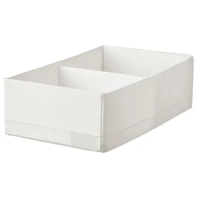 STUK Box with compartments, white 20x34x10 cm, 40474426