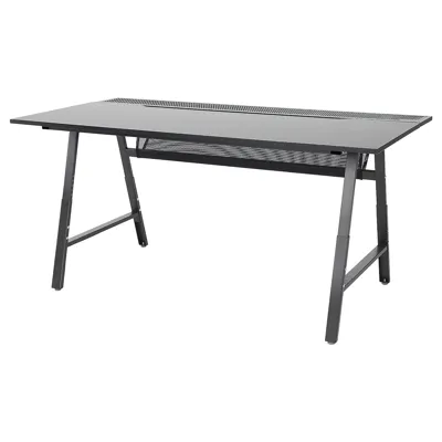 UTESPELARE Gaming desk, black 160x80 cm, 40500350