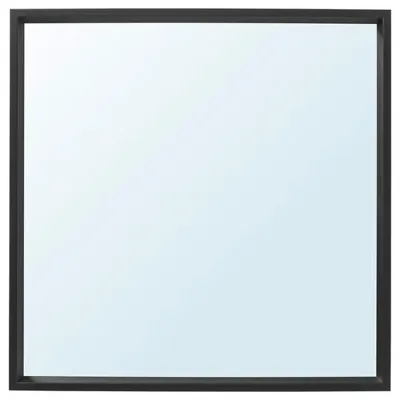 NISSEDAL Mirror, black 65x65 cm, 50320315