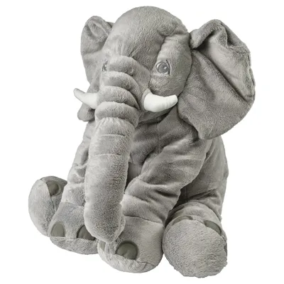 JATTESTOR Soft toy, elephant/grey, 50373592