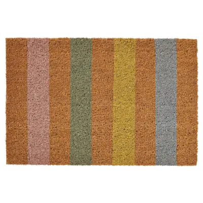 SOLLESTED door mat, indoor, natural/stripe, 40x60, 50514083