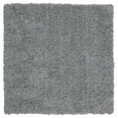 VINDEBAK Rug, high pile, grey, 80x80 cm, 50518868
