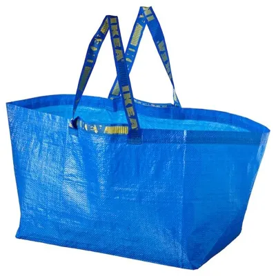 FRAKTA Carrier bag, large, blue 55x37x35 cm/71 l, 20188483
