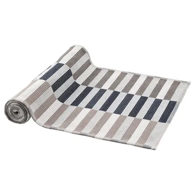 MITTBIT Table-runner, black beige/white 35x130 cm, 60343571