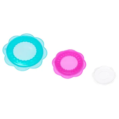 OVERMATT Food cover,  silicone multicolour, set of 3,, 60417312